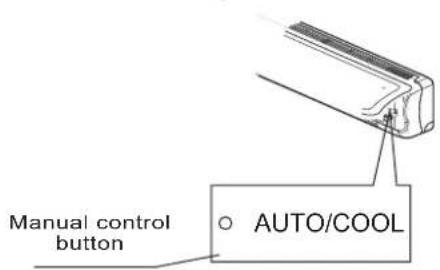Manual control button AUTO/COOL