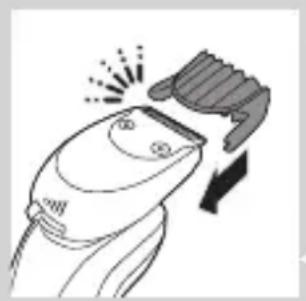 PHILIPS SHAVER Series 5000 S5210 - Menggunakan sambungan penata jenggot - 1