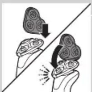 Illustration of two hands holding cloud-shaped objects with arrows indicating rotation or movement (no text or symbols).
