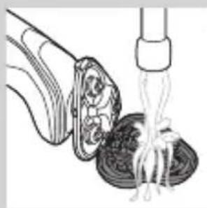 Illustration of a food item being lifted by a fork (no text or symbols present).