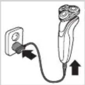 PHILIPS SHAVER Series 5000 S5650 - Зареждане с адаптера - 1