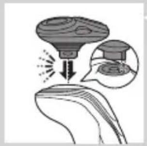 PHILIPS SHAVER Series 5000 S5650 - Снятие или установка насадок - 1