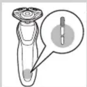 PHILIPS SHAVER Series 5000 S5650 - Батареяда калған заряд деңгейі - 1