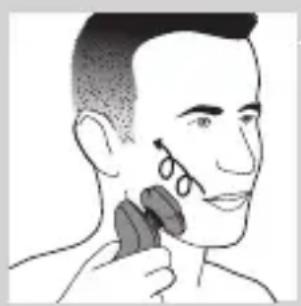 PHILIPS SHAVER Series 5000 S5650 - Slapjā skūšanas metode - 3