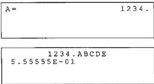 A= 1 2 3 4 . 1 2 3 4 . A B C D E 5 . 5 5 5 5 5 E - 0 1