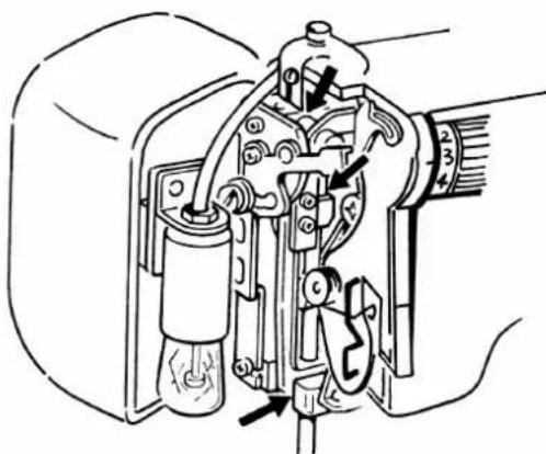 MEDION MD11836 - Lubricar la máquina detrás de la tapa frontal - 1