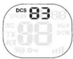 DCS 83 class 00 sc 00 TX 00 RX 00 vox DCM