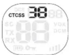 CTCSS 38 SC TX RX 0.8 VOX DCM
