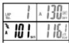 Cateye CC-TR100 - LAP A Average lap heart rate - 1
