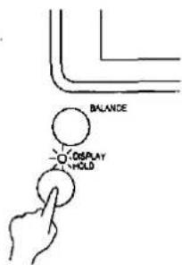 BALANCE DISPLAY +HOLD