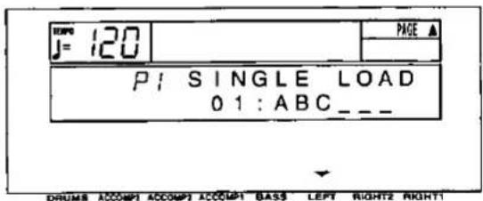J= 120 P: SINGLE LOAD 0 1: ABC___