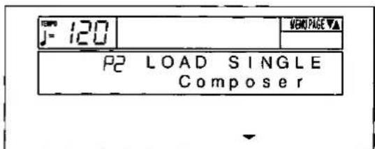J= 120 WEND PAGE ▼▲ P2 LOAD SINGLE Composer