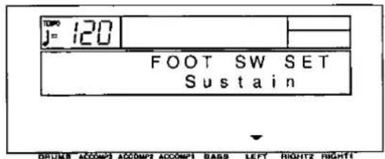 TOPO J= 120 FOOT SW SET Sustain DRUMS ACCOMP3 ACCOMP2 ACCOMP1 BASS LEFT RIGHT2 RIGHT1