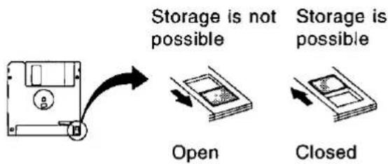 Storage is not possible Storage is possible Open Closed
