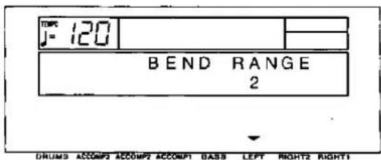TOM: 120 BEND RANGE 2 DRUMS ACCOMP3 ACCOMP2 ACCOMP1 BASS LEFT RIGHT2 RIGHT1