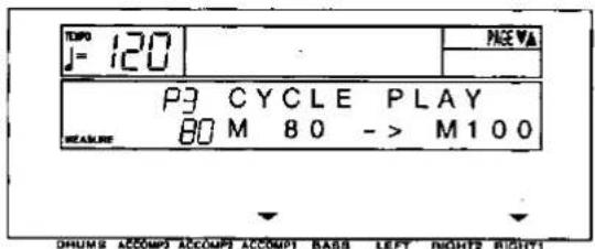 TPO J= 120 PAGE VA P3 CYCLE PLAY BEAMIN 80 M 80 -> M100 DHUMS ACCOMP3 ACCOMP2 ACCOMP1 BASS LEFT RIGHT2 RIGHT1