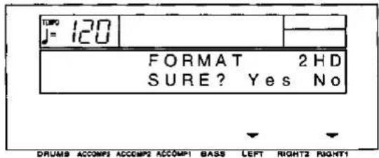 TURPO J= 120 FORMAT 2 HD SURE? Yes No DRUMS ACCOMP1 ACCOMP2 ACCOMP1 BASS LEFT RIGHT2 RIGHT1