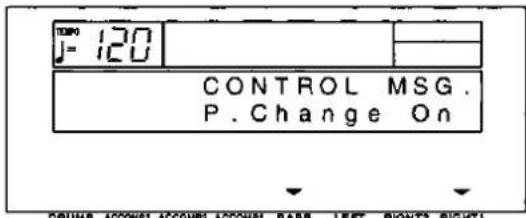 TEMP J= 120 CONTROL MSG. P. Change On DRUM ACCOMP1 ACCOMP2 ACCOMP3 BASS LEFT RIGHT2 RIGHT1