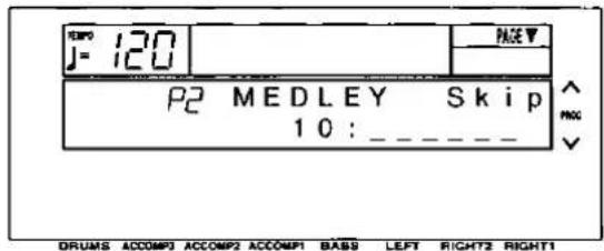 J= 120 P2 MEDLEY Skip 10: _ _ DRUMS ACCOMP3 ACCOMP2 ACCOMP1 BASS LEFT RIGHT2 RIGHT1