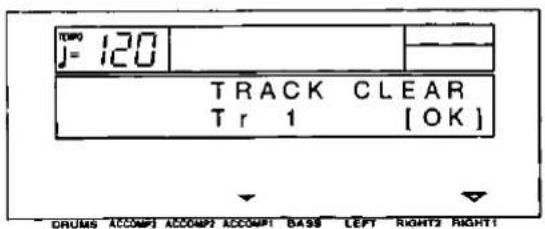 TIME J= 120 TRACK CLEAR Tr 1 [OK] DRUMS ACCOMP1 ACCOMP2 ACCOMP1 BASS LEFT RIGHT2 RIGHT1