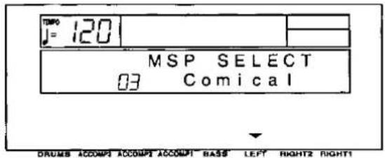 TMP J= 120 MSP SELECT 03 Comical DRUMS ACCOMP1 ACCOMP2 ACCOMP1 BASS LEFT RIGHT2 RIGHT1