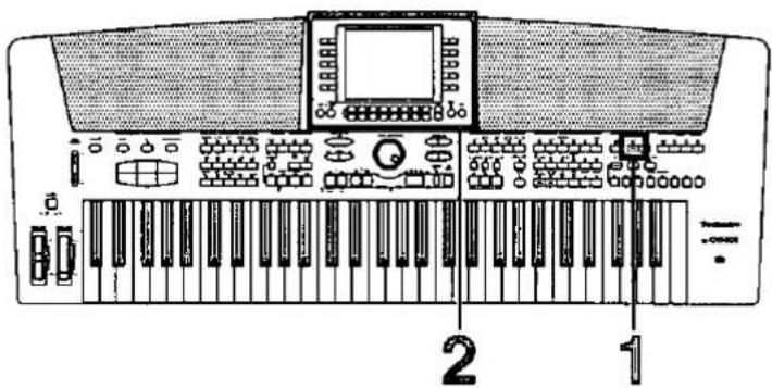 Diagram of a music player keyboard with labeled parts including keyframe and key positioning indicators