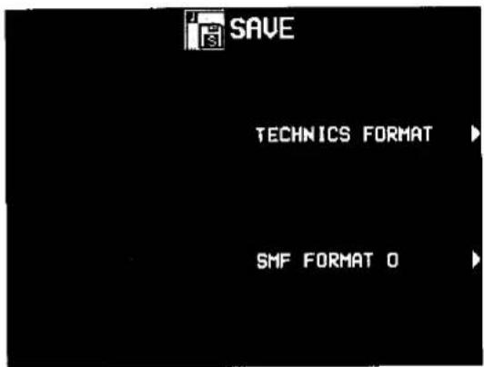 SAVE TECHNICS FORMAT SMF FORMAT 0