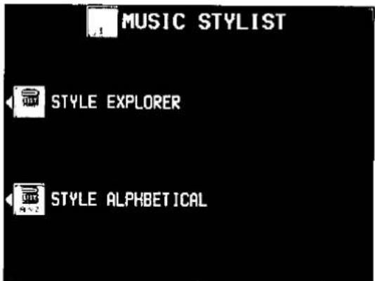 MUSIC STYLIST STYLE EXPLORER STYLE ALPHETICAL