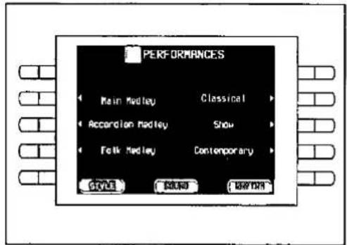 PERFORMANCES Main Medley Classical Accordion Medley Show Folk Medley Contemporary STYLE ROUND DOWN/ON