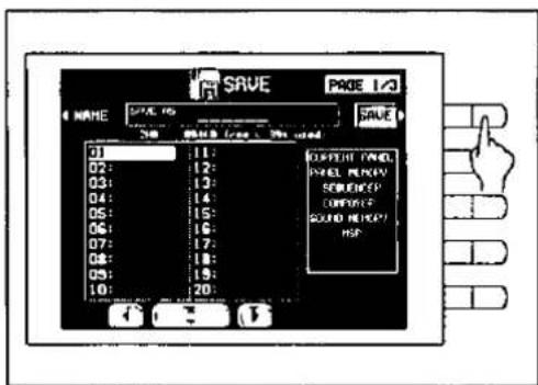 SAVE PAGE 1/3 NAME SAVE Save 01: 11: 02: 12: 03: 13: 04: 14: 05: 15: 06: 16: 07: 17: 08: 18: 09: 19: 10: 20: CURRENT TWO. SHELL PUNKY SPEEDP CONVERC SOUND MELKTY HSP