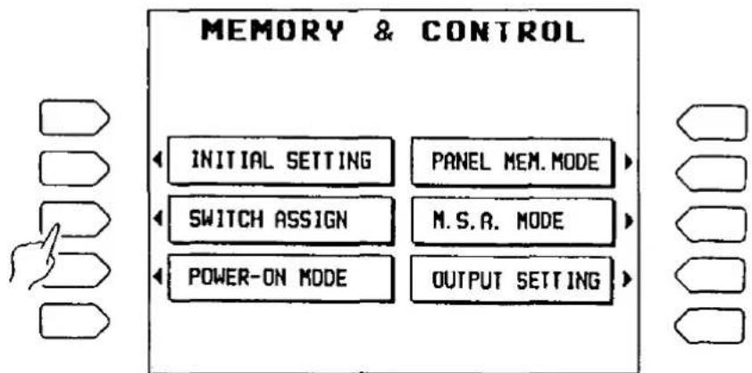 TECHNICS SX-G100W - Menu display - 2