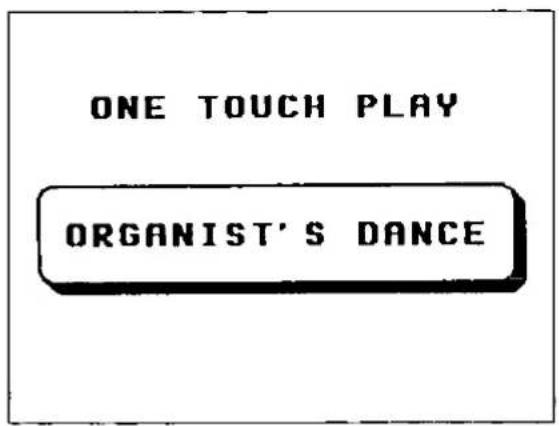 ONE TOUCH PLAY ORGANIST'S DANCE