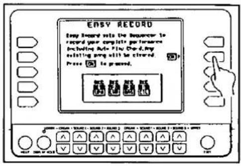 EASY RECORD Easy Record sets the Inverter to record your complete performances including Auto Play Check, any existing ping will be closed. Press is pressed.