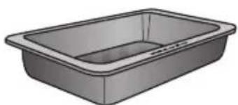 Illustration of a rectangular basin or container with no text or symbols