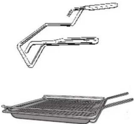 Two technical illustrations of a stainless steel grater: one with a flat blade and the other with a mesh grater (no text or symbols).