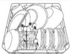 INDESIT DFP 573 EU - Cesto superior - 1