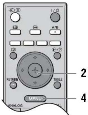1/0, A/B, RETURN, TOOLS, MENU, ANALOG, 2, 4