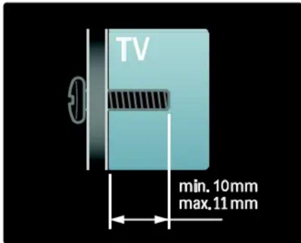 TV min. 10mm max. 11 mm