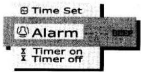 Time Set Alarm Timer on Timer off