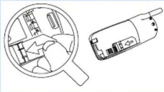 Diagram showing a magnified view of an interior space with internal layout and a separate device outline (no text or symbols).