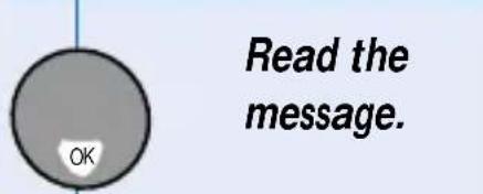 Read the message. OK
