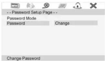 -- Password Setup Page -- Password Mode Password: Change Change Password