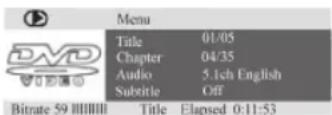 AEG DVD 4549 LCD - Select a Passage using the Menu - 1