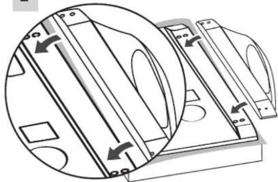 Technical diagram showing mechanical assembly with directional arrows indicating motion (no text or symbols)