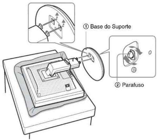 ① Base do Suporte ② Parafuso