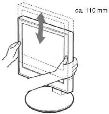 SONY SDM-X95K - Schritt 8: Einstellung von Neigung und Höhe - 2
