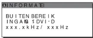 SONY SDM-X95K - Als "xxx.x kHz/xxx Hz" wordt weergegeven - 1