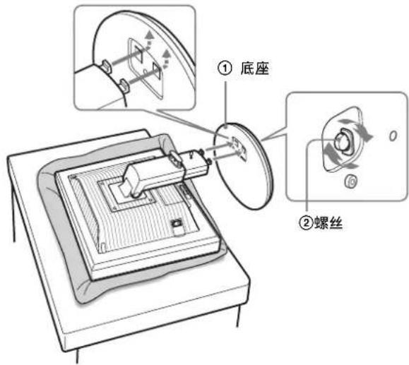 ① 底座 ② 螺丝