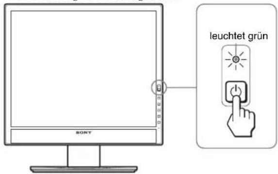 leuchtet grün SONY