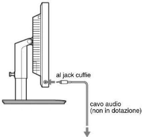 al jack cuffie cavo audio (non in dotazione)